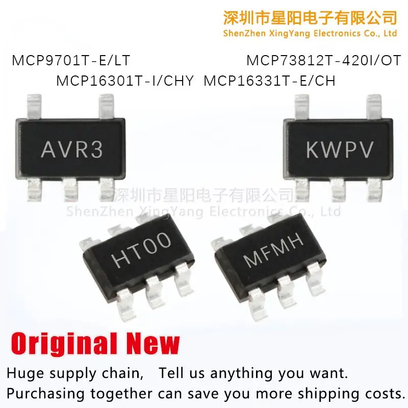 MCP73812T-420I/OT MCP9701T-E/LT MCP16301T-I/CHY