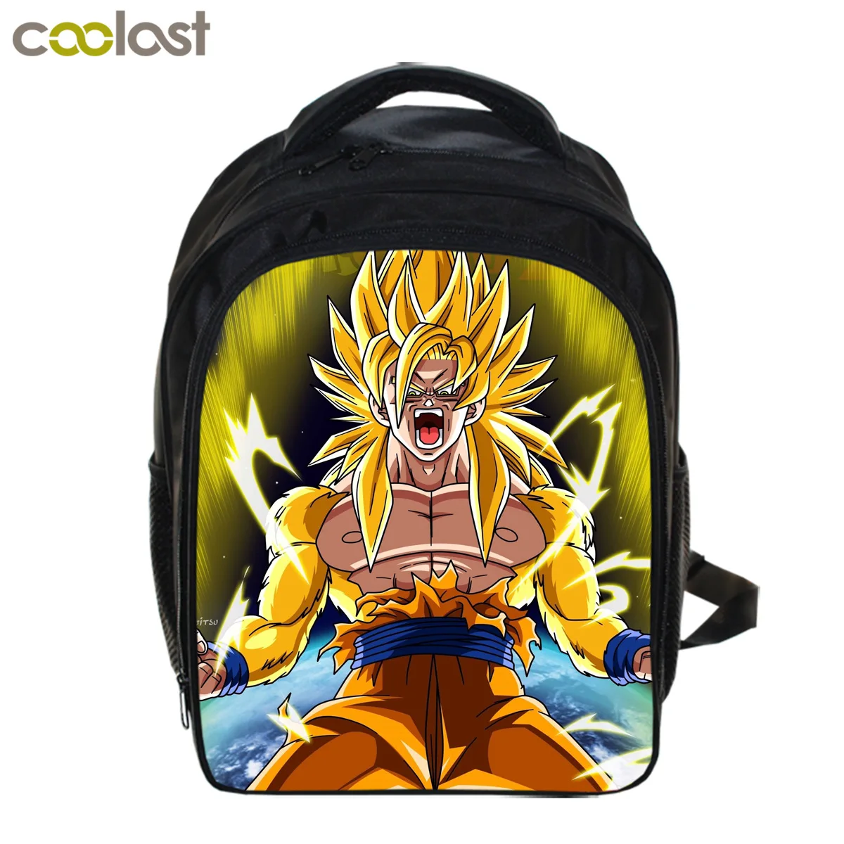 

Школьные ранцы 33*24 см из м/ф «Драконий жемчуг Z» Super Saiyan Goku, милый мультяшный рюкзак Вегета для учеников, аниме для мальчиков, подростков, пода...