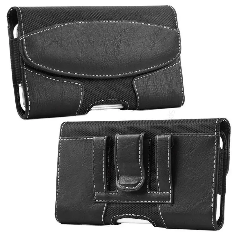 Phone Pouch Leather Flip Case For Samsung S23 S22 Ultra 5G Fundas Belt Clip Waist Bag For Galaxy S22 Ultra S21 S20 S10 S9 S8 S7