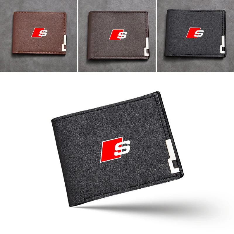 Мужской короткий кошелек с логотипом автомобиля корейский для монет
