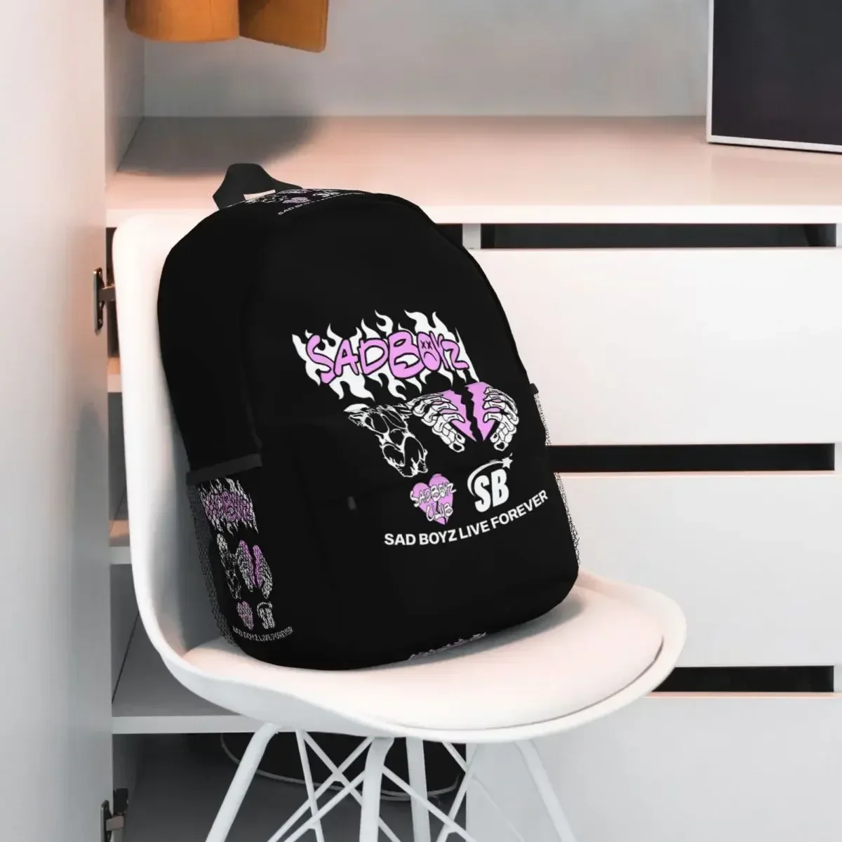 Рюкзак Junior H Merch Sad Boyz для студентов, школьников, мальчиков и девочек, детская школьная сумка, сумка для ноутбука, наплечная сумка для мужчин и женщин (art.: 3920db2c19fef) - 3920db2c19fef
