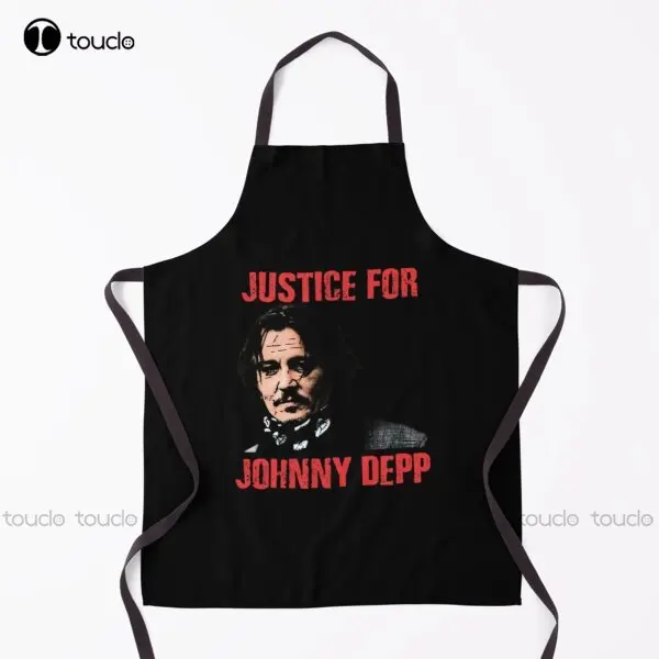 

Johnny Depp Trial Apron Johnny Depp Gardening Apron For Women Men Unisex Adult Garden Kitchen Household Cleaning Custom Apron