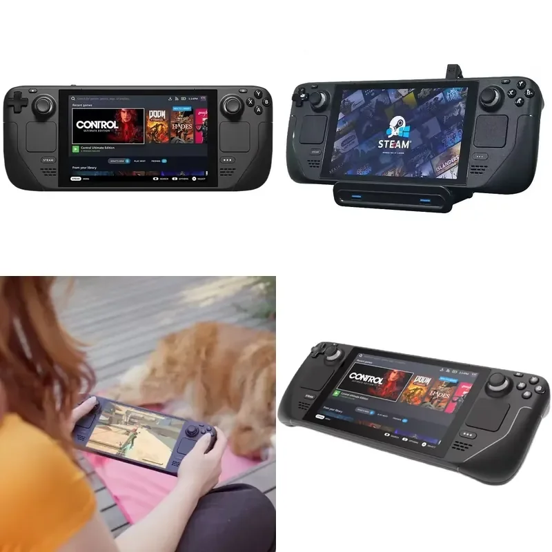 Фото Игровая консоль Steam Deck OLED (б/у, OEM) 512 ГБ/1 ТБ/128 ГБ, беспроводной Bluetooth, поддержка нескольких языков, вилка стандарта США №1