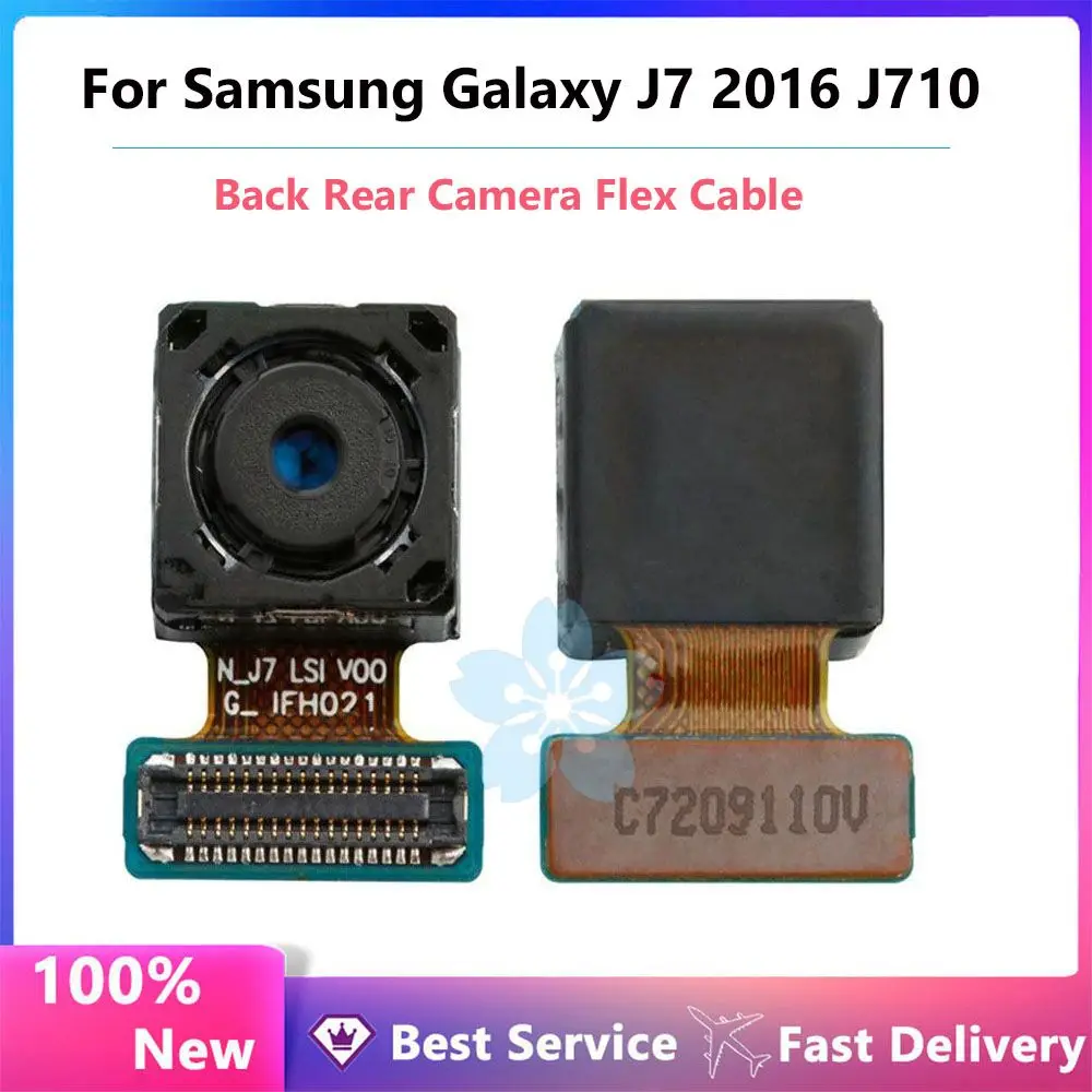 

Камера заднего вида для Samsung Galaxy J7 2016 J710, задняя камера с гибким кабелем, задняя камера для Samsung Galaxy J710