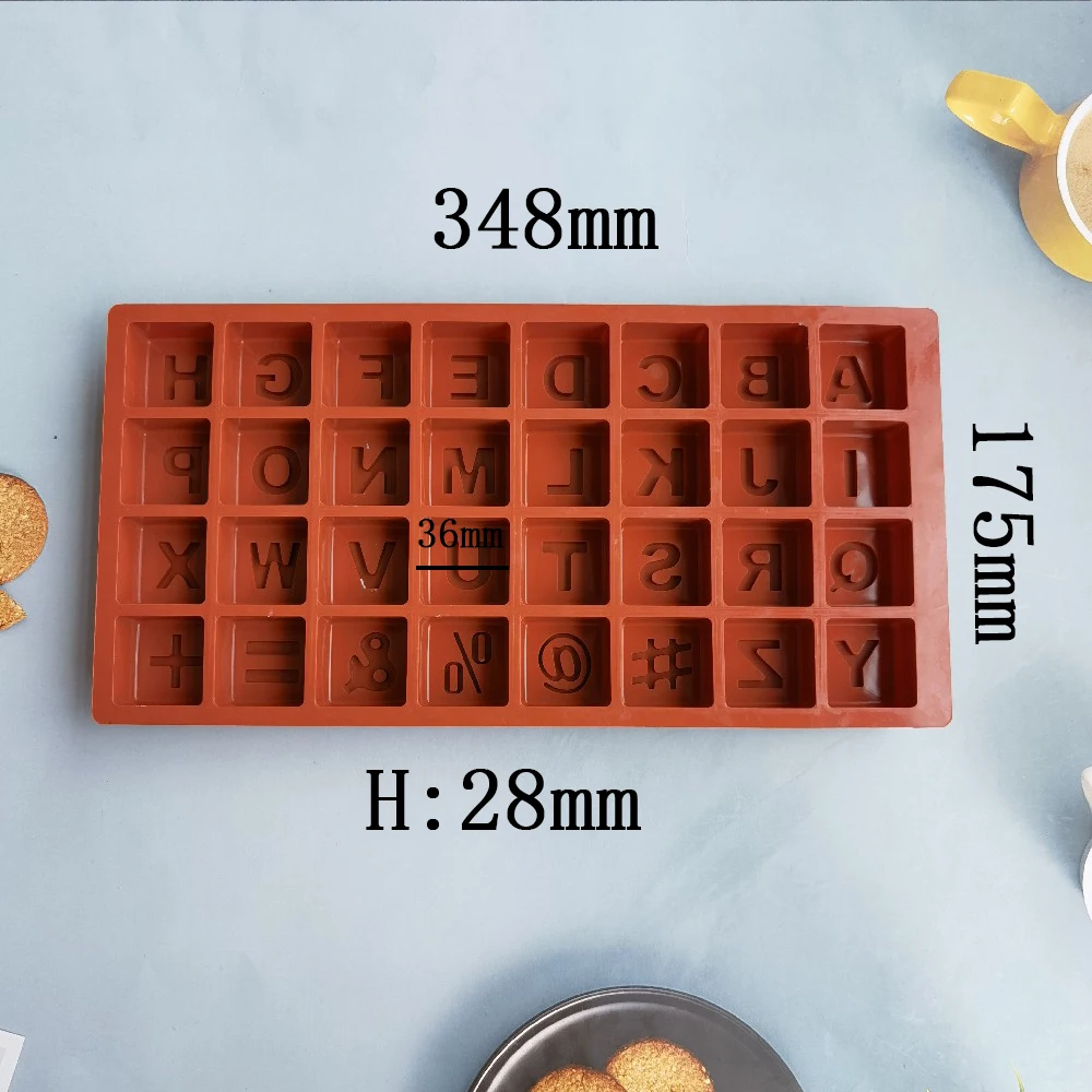 Силиконовая форма для торта 26 букв английского алфавита шоколада льда конфет