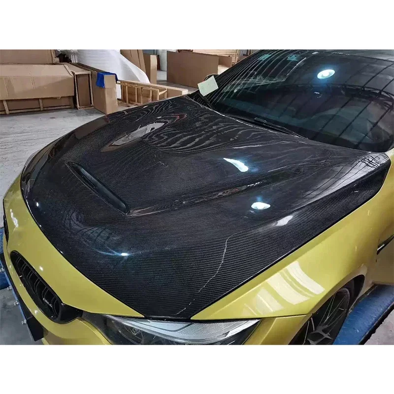 Для BMW M3 F80 M4 F82 F83 Капот из углеродного волокна Крышка двигателя Автомобильная