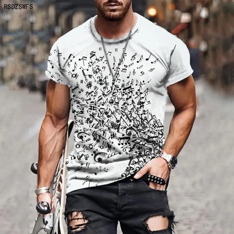 

New Element Creative Painting 3D Graphics T-shirt Men's Street Fashion Men's and Women's Shirts Casual Short Sleeves
