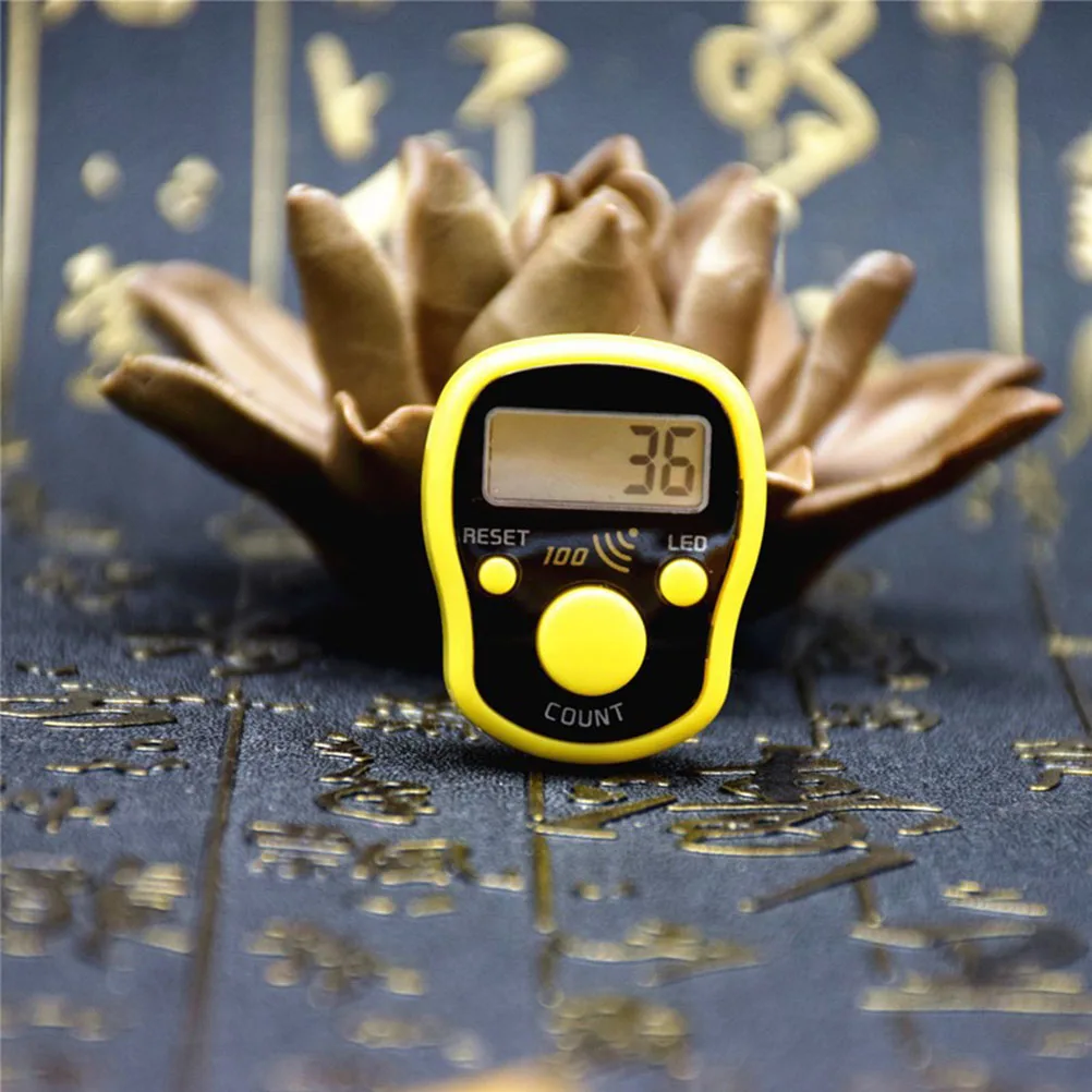 1 шт. цифровой светодиодный электронный счетчик пальцев случайный цвет |