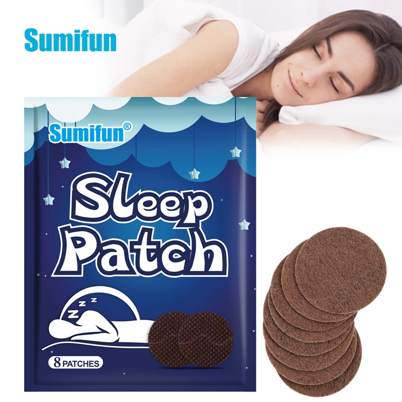 

8Pc Sumifun Medical Sleeping Patches Improve Insomnia Relieving Stress Anxiety Massage Soothe Mood Brain Relax Sticker Body Care