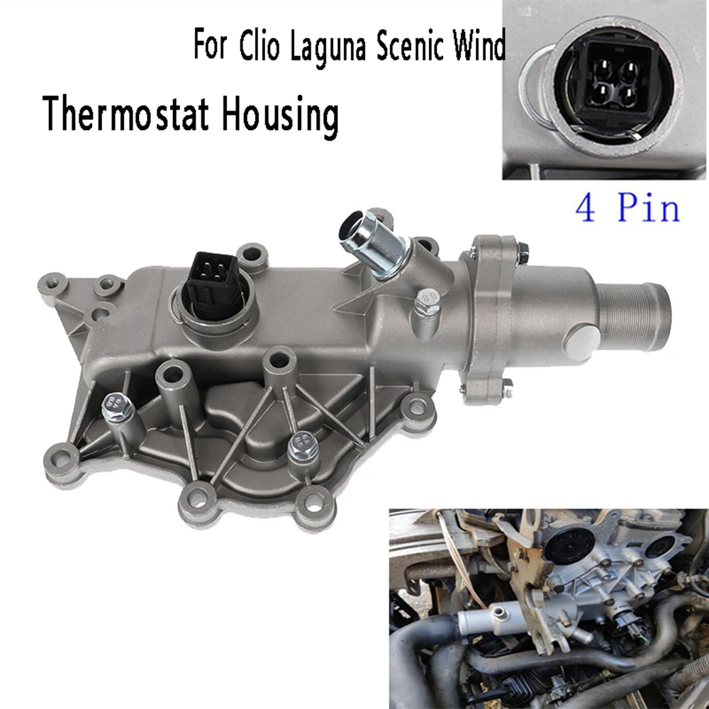 

Корпус термостата, водопроводная охлаждающая жидкость для Renault Megane Clio Laguna Scenic Wind 2001- 8200561434 8200700094