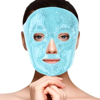 cold gel face mask with gel beads ice face mask for hot cold therapy soothe puffy tired dry eyes dark circles cooling eye mask