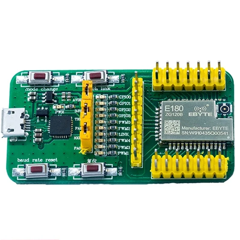 

EFR32 Test Board USB Port 2.4Ghz Wireless Networking Module Zigbee 3.0 Test Kit For E180-ZG120B Transceiver Module