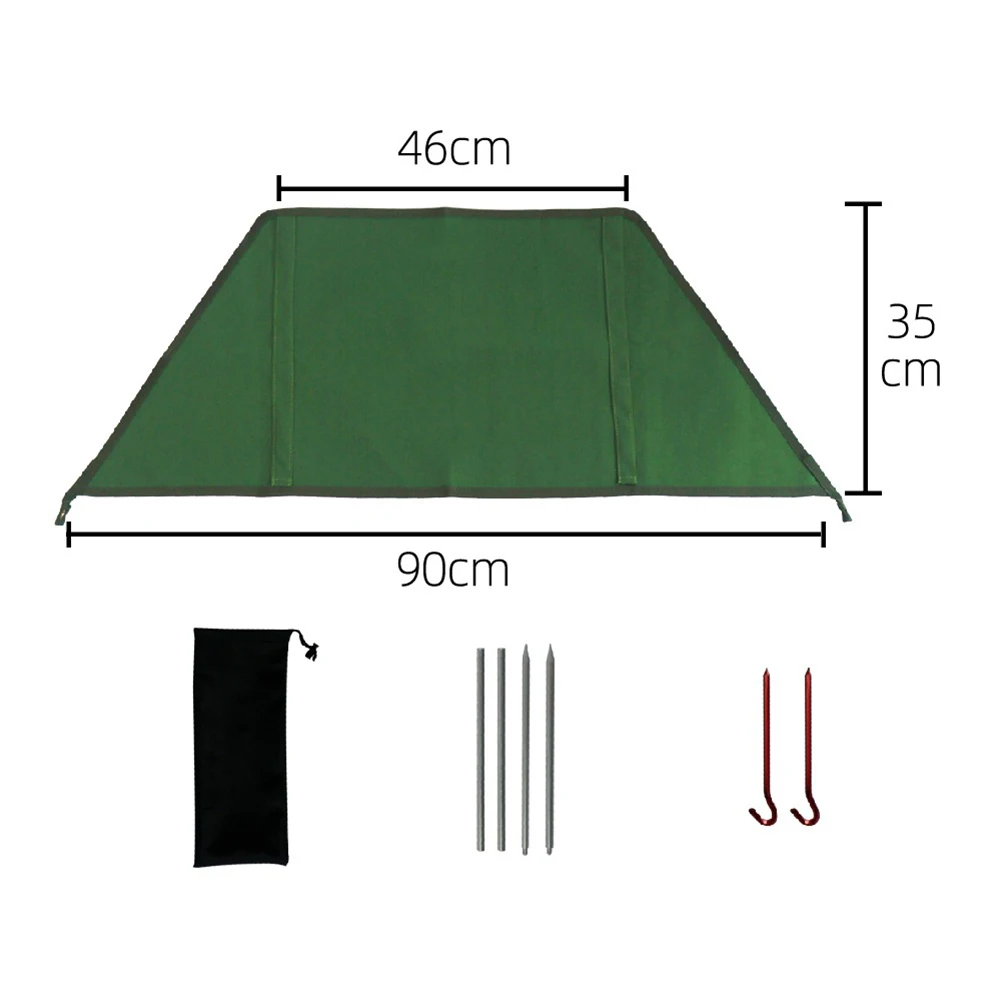 

Durable Stove Windshield Camping Windshield 90*35cm Accessories Folding