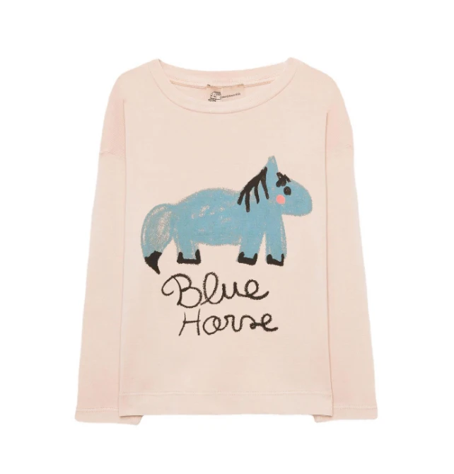 Детский трикотажный пуловер с принтом на зиму/осень