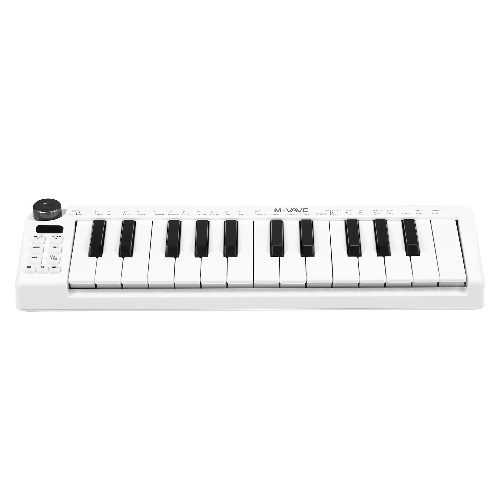 

M-VAVE MIDI-клавиатура, перезаряжаемая 25-клавишная MIDI-клавиатура с мини-USB, с 25 чувствительными клавишами скорости