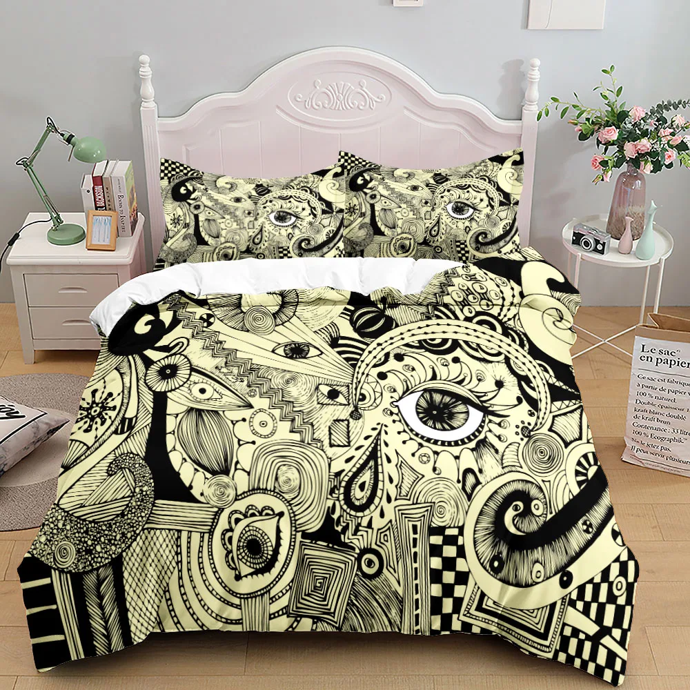 Fashion Triangles Pioneer Bedding Set Small Single Twin Double Queen King Cal Size Bed Linen |