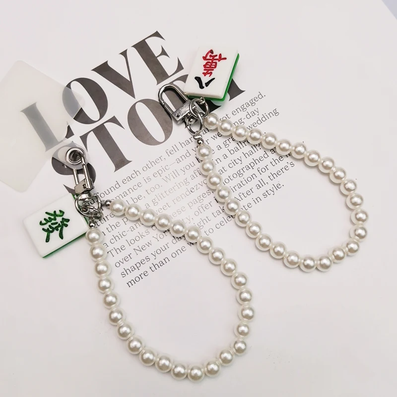 Универсальный ремешок для телефона с защитой от потери, яркий брелок для телефона с коротким запястьем, цепочка с бусинами Hongzhong, подвеска от производителя, строп