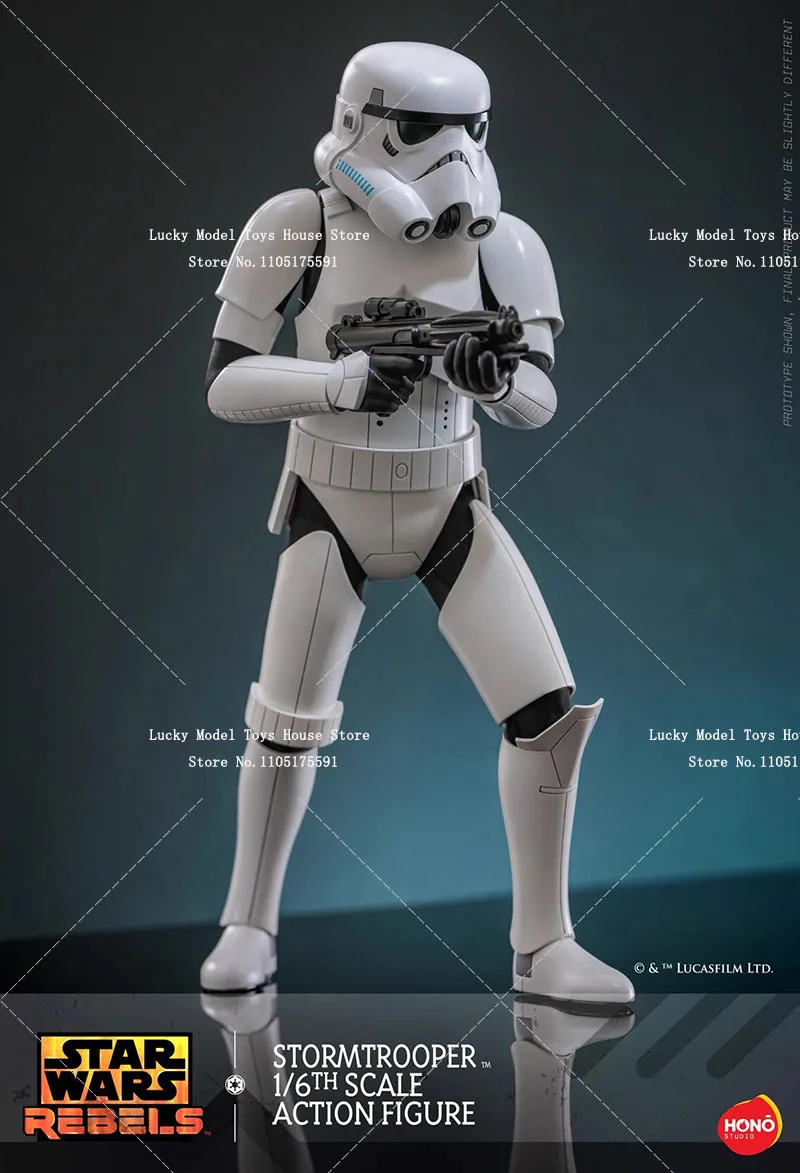 Фото HotToys HT HS08 1/6 Фигурка солдата-штурмовика с белым шлемом, модель из Star Wars Rebels, 12 дюймов, высокодетализированная №4