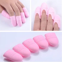 10pcs nail polish clip soak off silicone cap gel lak remover wraps nail degreaser cleaner tips fingers varnish manicure tools