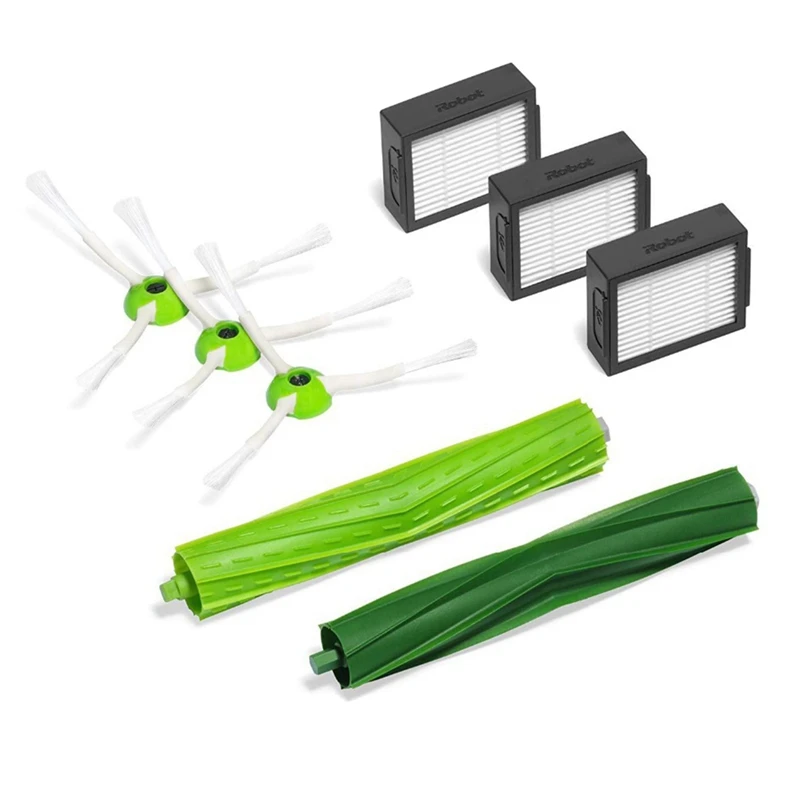 

Robot Sweeping Hepa Filter Side Brush Roller Set Suitable For: Irobot Roomba I Series Irobot I7 E5 E6