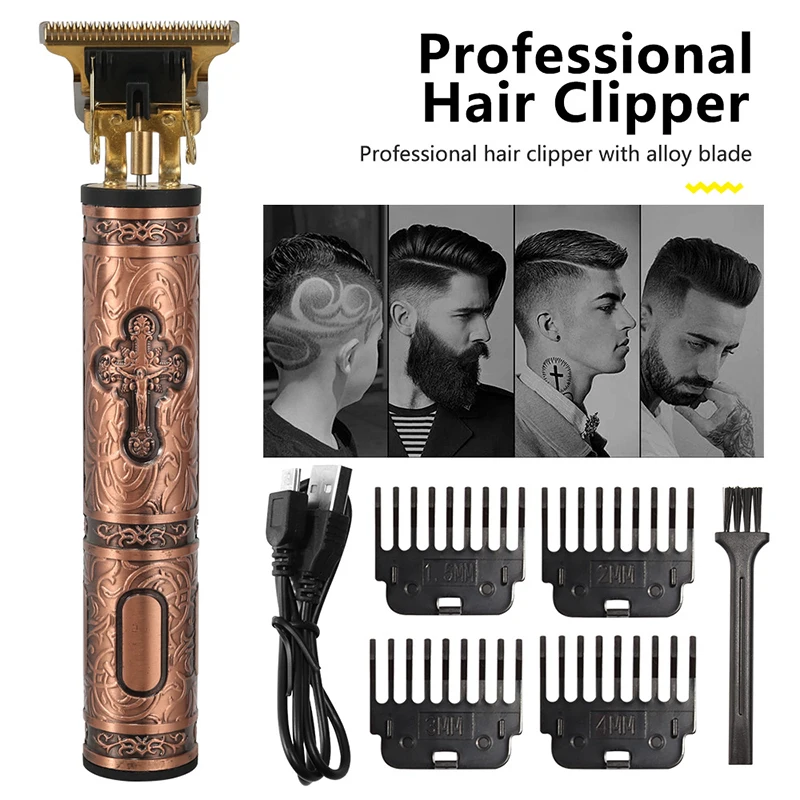 

T9 Hair Clipper for men Professional beard trimmer sets Electric Shaver Beard Barbers Hair Cutting Machine gold cut Clippers
