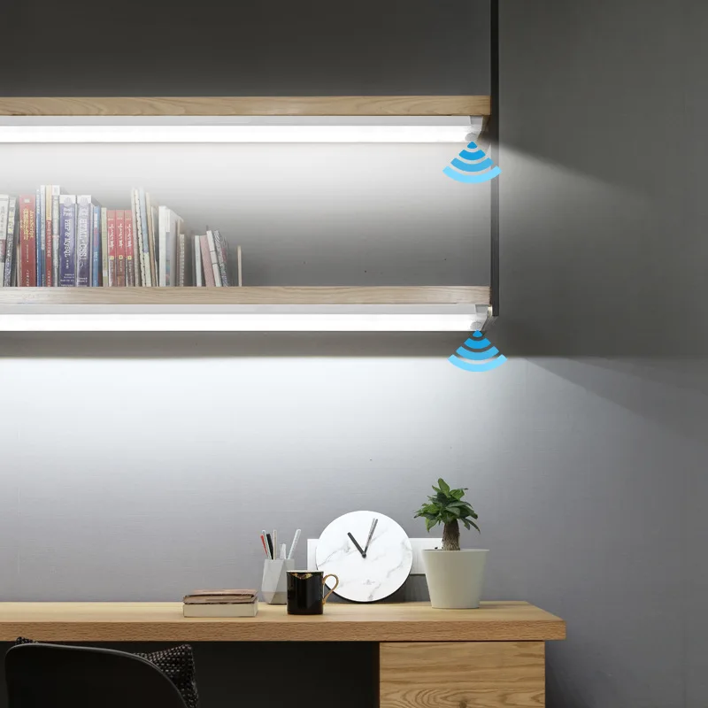 PIR датчик движения LED лампа для шкафа USB зарядка