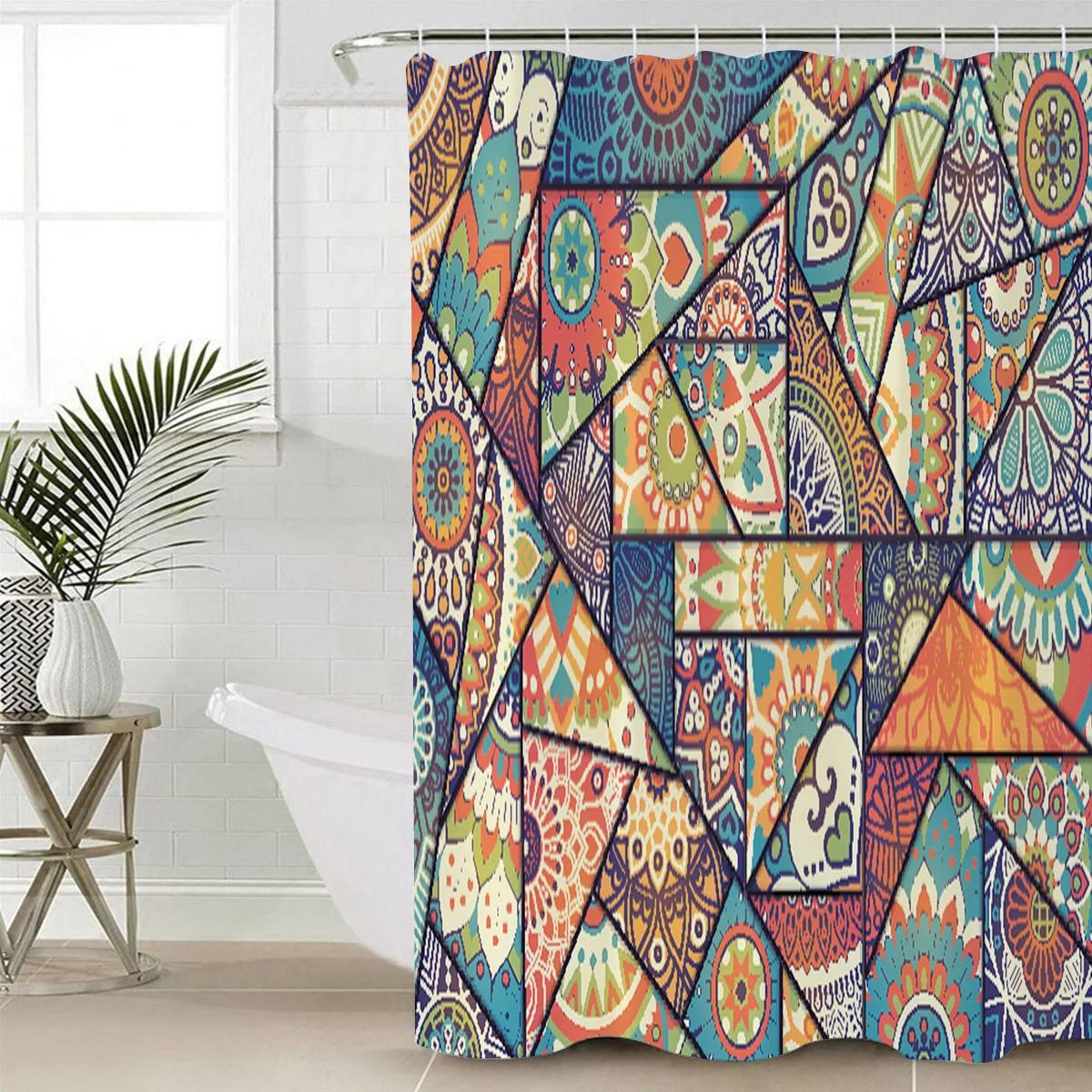 

Штора для душа треугольная из полиэстера, водостойкая, 180