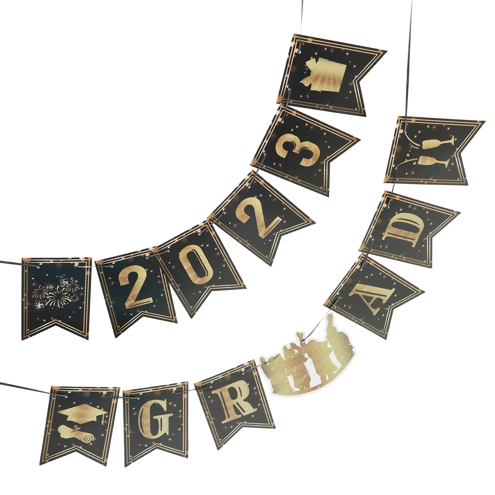 

Graduation Season Hanging Ornament Crafted Wall Decor Festival Banners Decorations