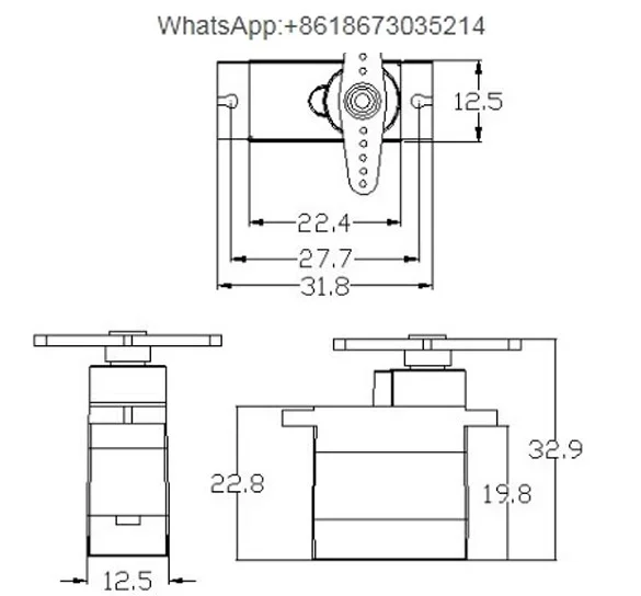 9g Micro Waterproof Servo K-power MM0090