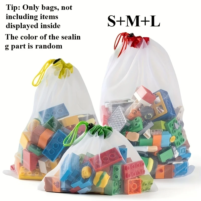 

Прозрачные сетчатые сумки для хранения 3 шт