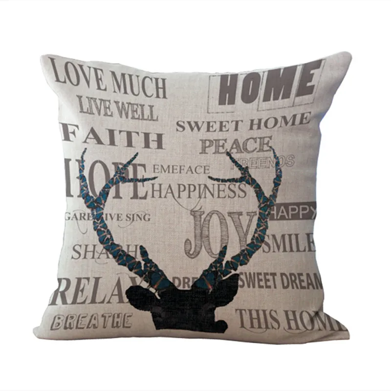 

Чехол-наволочка с надписью «Love Home», 45x45 см