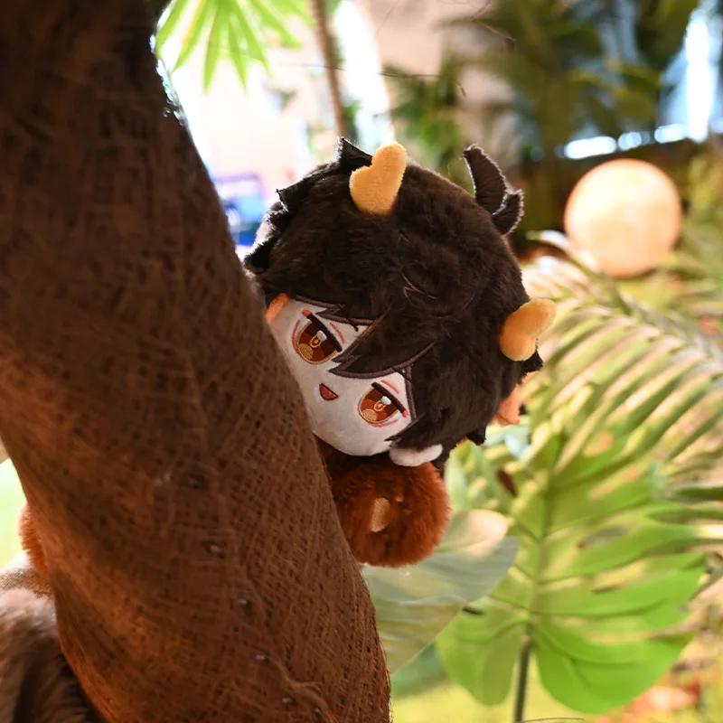 Аниме Genshin Impact Zhongli Дракон милый 30 см подвижная ролевая история ручная марионетка