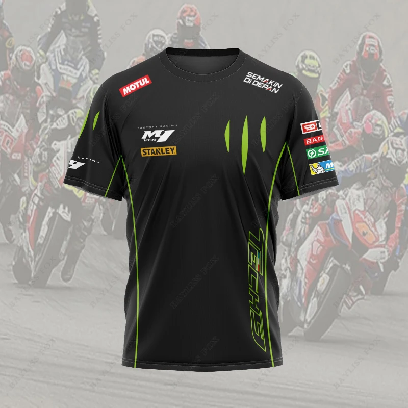 

Gp 2022 Summer For Yamaha YZR M1 Ractory Racing Team T-Shirt Quick-Dry Breathable Do Not Fade Street Riding Jersey