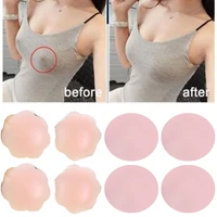 10pairslot women reusable breast petals lift nipple cover invisible petal strapless backless silicone bra breast stickers