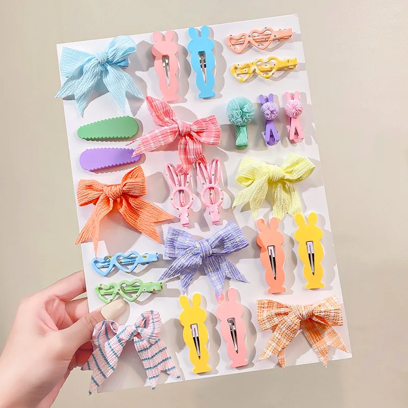 

3Pcs Bow Hair clip Girl Cute Barrettes Hair Accessories Handmade Alligator Clip Hair Bands Headwear Hairpins Hairpin Headdress