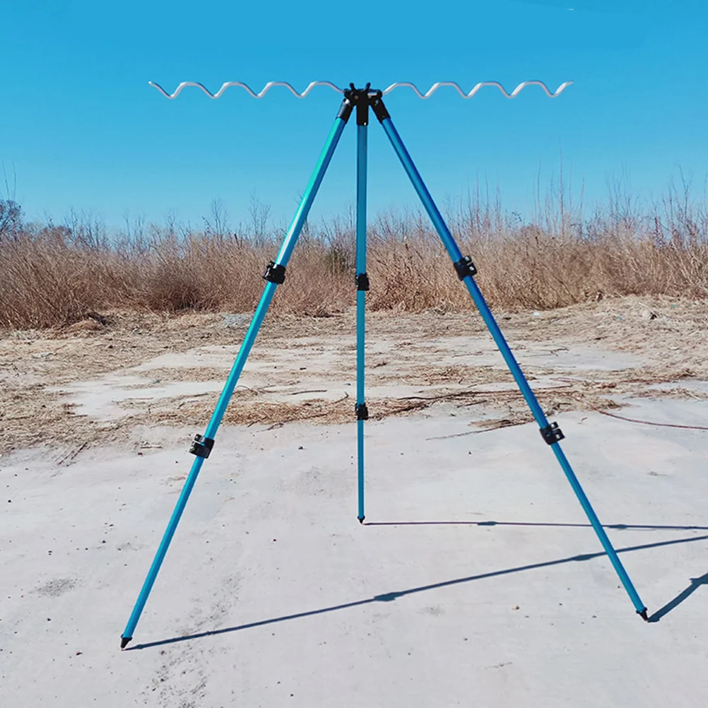 

Fishing Pole Tripod Fish Holder Rod Rack Sea Bracket Rods Support Portable Mount Storage Beach