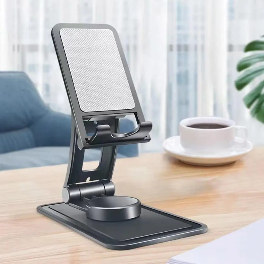 

Складная подставка для мобильного телефона универсальный держатель для смартфона вращающийся на 360 ° Регулируемый Настольный кронштейн из АБС-пластика для дома и офиса N2O8