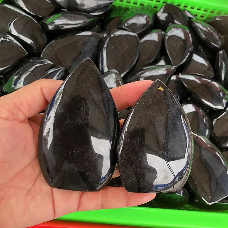 

1 кг рандомный выбор натуральных черных искусственных камней для украшения дома