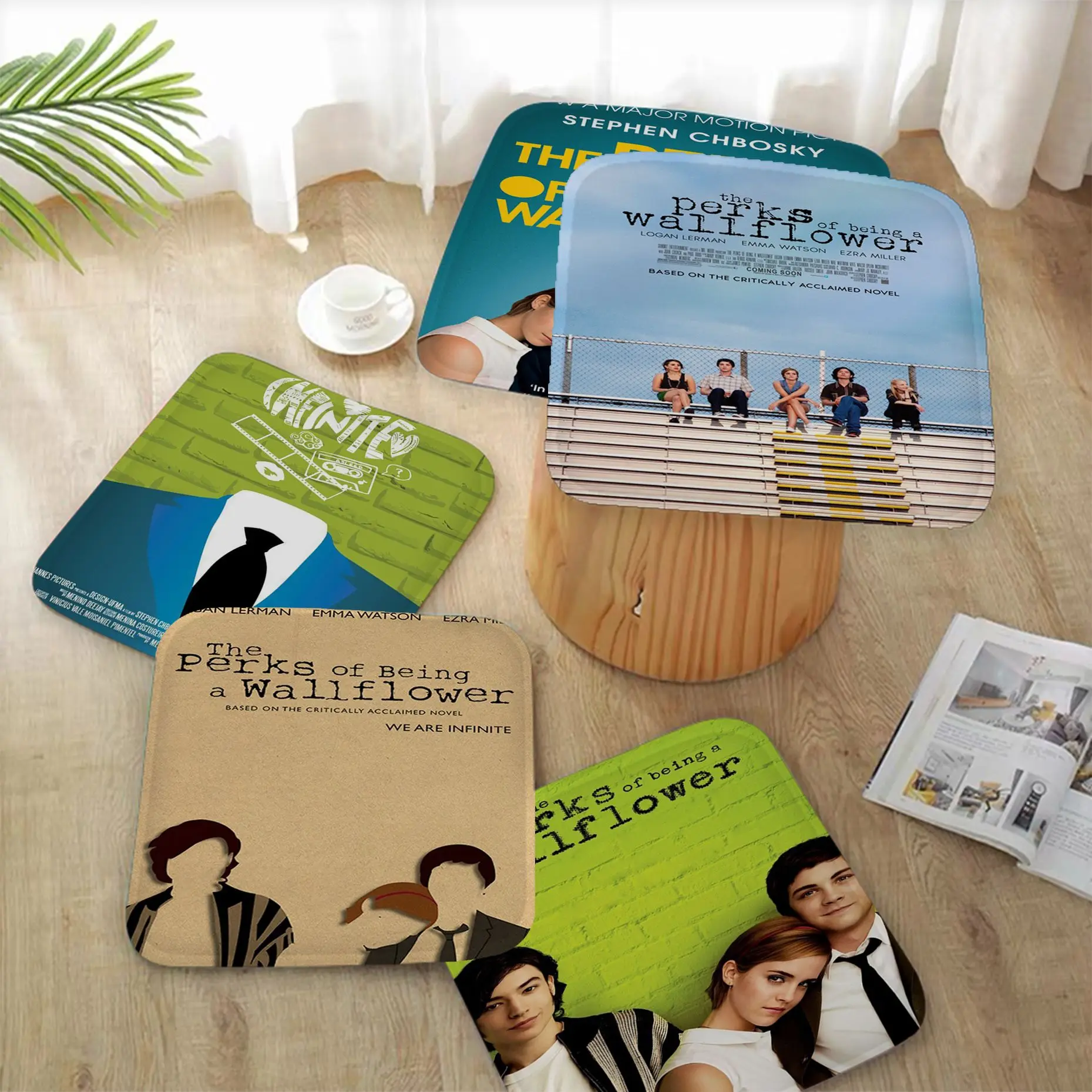 

The Perks Of Being A Wallflower Movie Four Seasons Meditation Cushion Stool Pad Dining Chair Seat Cushion Anti-Slip Stool
