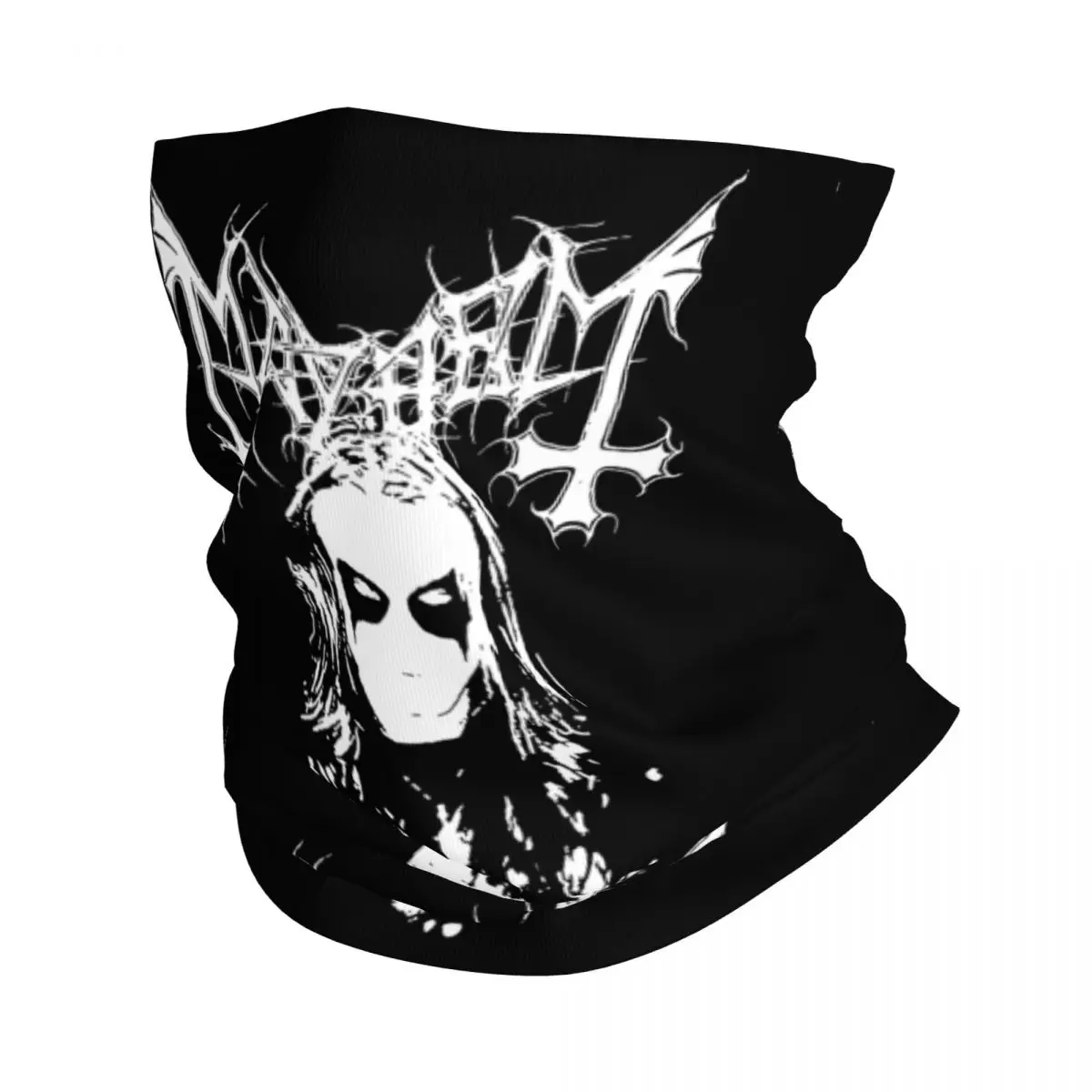 

Mayhem Norway Heavy Metal Band Bandana Neck Gaiter Per Yngve Ohlin Mask Scarf Warm Face Mask Outdoor Sports Unisex Adult Winter