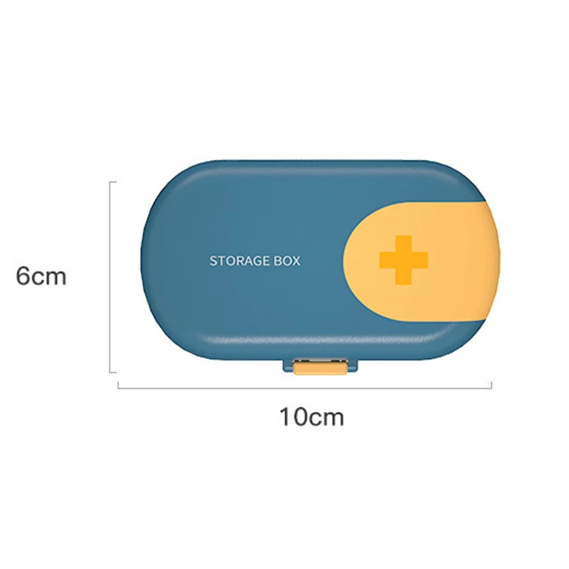6 ячеек портативный контейнер для таблеток безопасный отсек герметичный
