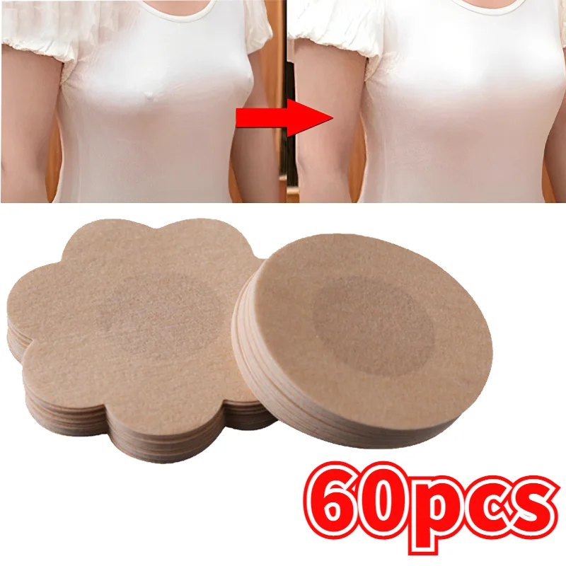 

60 Pcs Women Invisible Breast Lift Tape Overlays on Bra Sexy Nipple Stickers Chest Covers Adhesivo Bra Nipple Pasties Protection