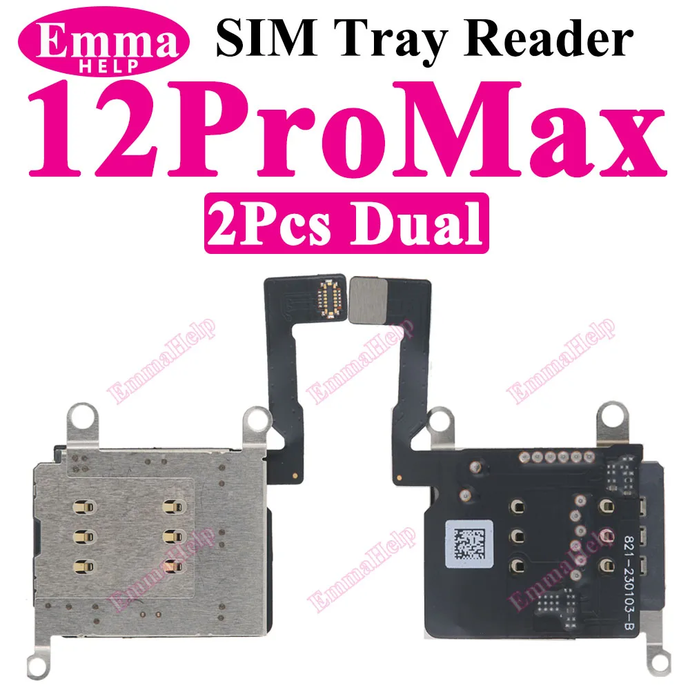 Кабель-адаптер для считывателя SIM-карт (2 шт.) для iPhone 16, 15 Plus, 14 Pro Max, 12, 13, 11, XR, внутренний слот для SIM-карты (art.: 3920d8ede111f) - 3920d8ede111f
