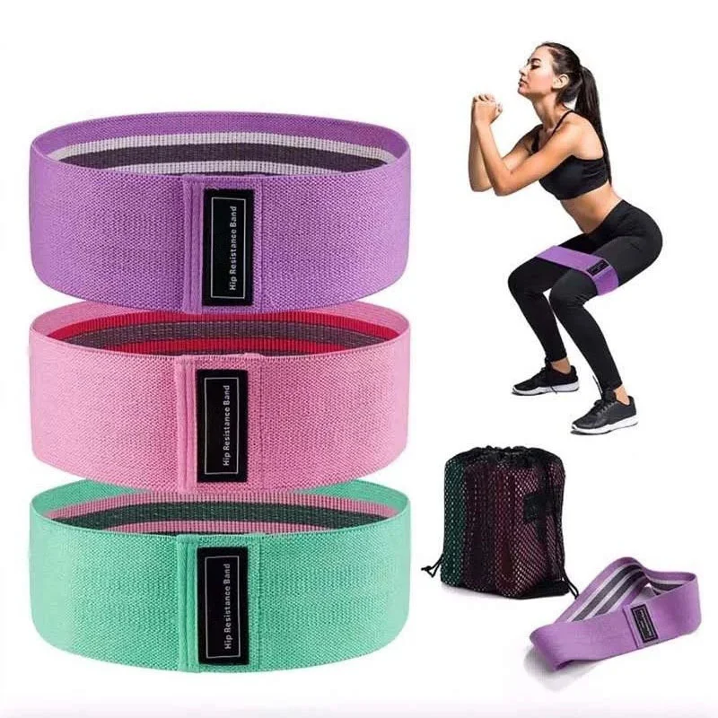 

Fabric Resistance Hip Booty Bands Glute Thigh Elastic Workout Bands Squat Circle Stretch Fitness Strips Loops Yoga Gym Equipment