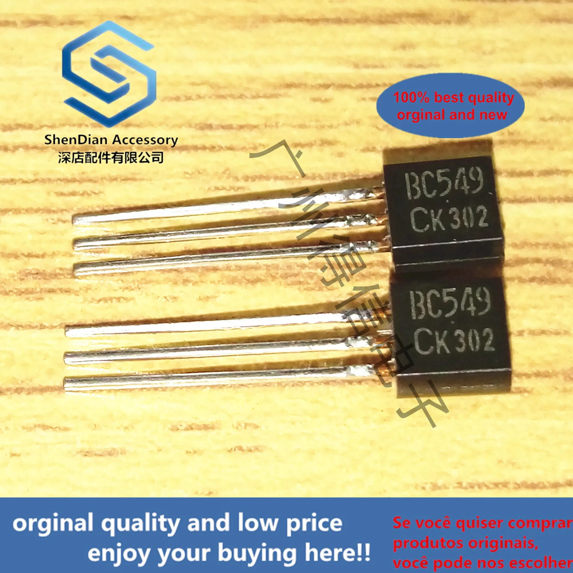

30pcs 100% orginal new BC549C C549 TO-92 Low Noise Transistors real photo