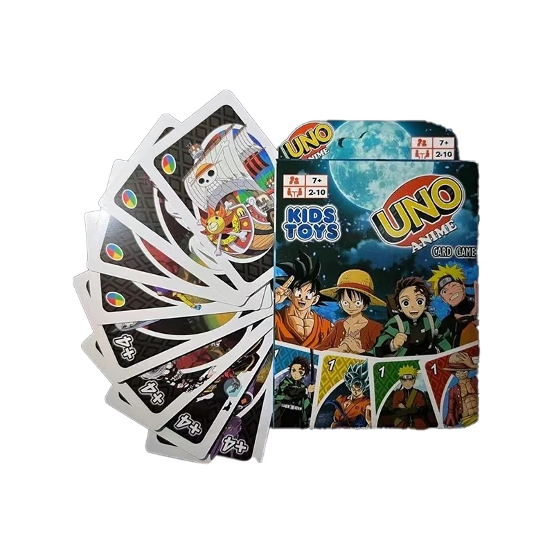 Карты UNO One Piece Аниме экшн-фигурка Драконий жемчуг убийца демонов Fanny House Вечеринка