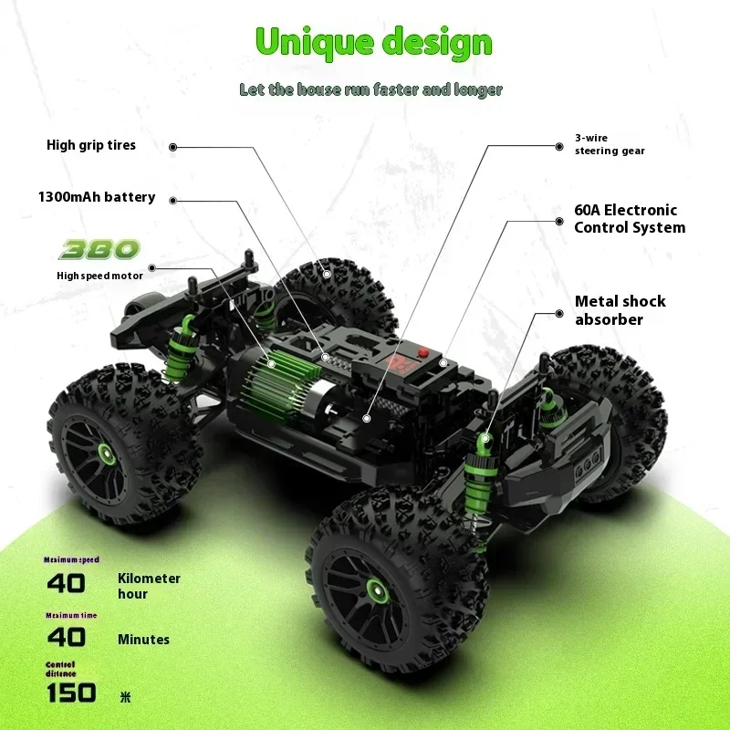 1/18 Rlaarlo высокоскоростной 4-drive Радиоуправляемый автомобиль Дрифт 4x4 внедорожник