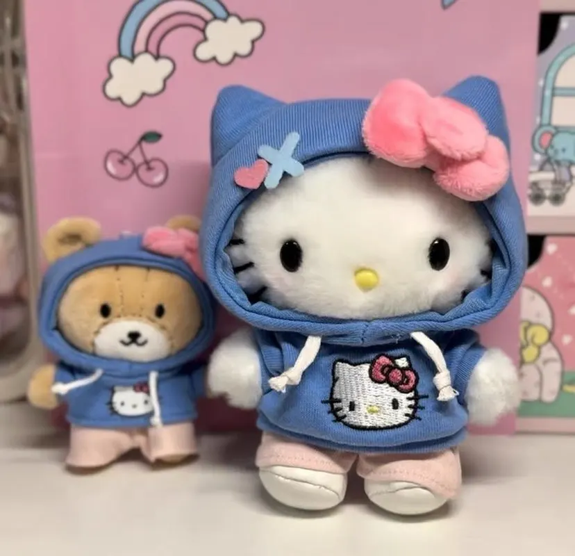 Новинка набор кукол Sanrio Hellokitty Kuromi My Melody Citywalk серии Kawaii сумка кулон Толстовка