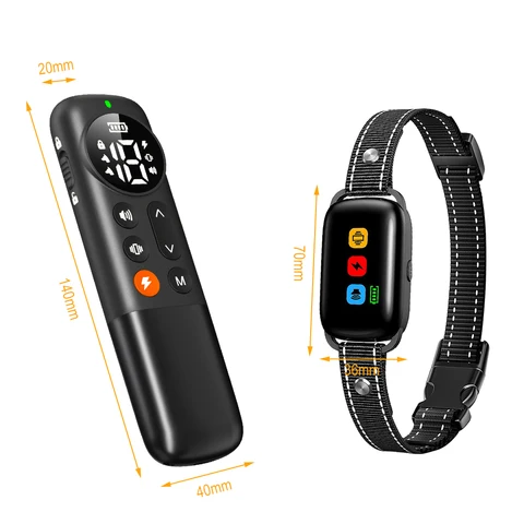 Ошейник для дрессировки с дистанционным управлением, перезаряжаемый водонепроницаемый Ультразвуковой ошейник для собак малого и среднего размера