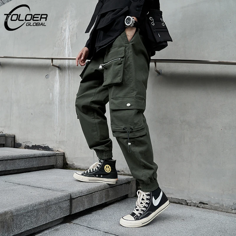 

Streetwear Black Mens Harem Joggers Pants Men Cargo Pants 2022 Hip Hop Casual Pockets Sweatpants Male Oversized Fashion Trousers